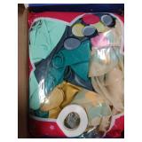 Teal and Gold Balloons 93pcs Teal and Gold Balloons 93pcs