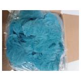Futei Decorative Throw Pillow Covers 26 x 26in 2pk Furry Teal Futei Decorative Throw Pillow Covers 26 x 26in 2pk Furry Teal