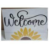 Welcome Wooden Door Sign 15 x 11.5in Welcome Wooden Door Sign 15 x 11.5in