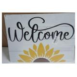 Welcome Wooden Door Sign 15 x 11.5in Welcome Wooden Door Sign 15 x 11.5in