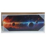 Surreal Planets Over Crags Wall Plaque 7 x 17in Surreal Planets Over Crags Wall Plaque 7 x 17in