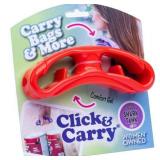 Click & Carry Grocery Bag Carrying Handle for Kitchen  Travel  or Home 1-Pack Red Click & Carry Grocery Bag Carrying Handle for Kitchen  Travel  or Home 1-Pack Red