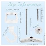 Hotop 4 Sets Ceiling Hooks for Hanging Plants Swivel Ceiling Hook with Screw Bolt Zinc Plated Spring Toggle Plant Hangers for Classroom Decoration (White) Hotop 4 Sets Ceiling Hooks for Hanging Plants Swivel Ceiling Hook with Screw Bolt Zinc Plated Spring Toggle Plant Hangers for Classroom Decoration (White)