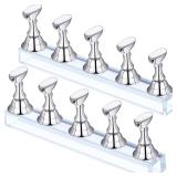 Blulu 2 Sets Nail Stand for Press on Acrylic Nails Display Practice Magnetic Fake Nail Holder for Painting Nails for False Fingernail Manicure Tool Home DIY Salon Supplies(Silver) Blulu 2 Sets Nail Stand for Press on Acrylic Nails Display Practice Magnetic Fake Nail Holder for Painting Nails for False Fingernail Manicure Tool Home DIY Salon Supplies(Silver)