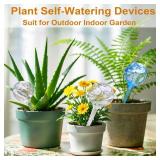 Plant Automatic Watering Devices, Clear Plastic Self-Watering Bulbs Flower Automatic Watering Device While Away Garden Waterer for Plant Indoor Outdoor Plant Automatic Watering Devices, Clear Plastic Self-Watering Bulbs Flower Automatic Watering Device While Away Garden Waterer for Plant Indoor Outdoor