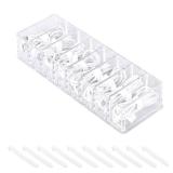 Yesesion Plastic Cable Management Box with 10 Wire Ties, Clear Power Cord Organizer with 8 Compartments, Electronics Organizer for Office, Home Use, Desk Accessories Storage for Stationery Supplies Yesesion Plastic Cable Management Box with 10 Wire Ties, Clear Power Cord Organizer with 8 Compartments, Electronics Organizer for Office, Home Use, Desk Accessories Storage for Stationery Supplies