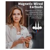 USB C Headphone for Samsung S25 FE S24 A16 A17 Wired Earbuds Magnetic in-Ear Type C Earphone with Microphone Volume Control Bass Stereo Noise Canceling for iPhone 17 Pro Max Air 16 16e 15 Pixel 10 9a USB C Headphone for Samsung S25 FE S24 A16 A17 Wired Earbuds Magnetic in-Ear Type C Earphone with Microphone Volume Control Bass Stereo Noise Canceling for iPhone 17 Pro Max Air 16 16e 15 Pixel 10 9a