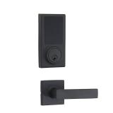 Amazon Basics Grade 3 Electronic Touchscreen Deadbolt Door Keypad Lock with Passage Lever, Matte Black, 133mm H Uppper x 65.3mm H Lower Amazon Basics Grade 3 Electronic Touchscreen Deadbolt Door Keypad Lock with Passage Lever, Matte Black, 133mm H Uppper x 65.3mm H Lower