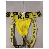 Mens Jockstrap, Soft and Breathable Cotton Pouch Mens Athletic Supporter Jockstrap Underwear -Yellow- M Mens Jockstrap, Soft and Breathable Cotton Pouch Mens Athletic Supporter Jockstrap Underwear -Yellow- M