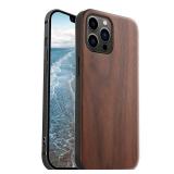 Wuorenm Walnut Wood Case for iPhone 12 Pro Max - Natural Wooden, Smooth Touch, Shockproof, Vintage & Minimalist Wuorenm Walnut Wood Case for iPhone 12 Pro Max - Natural Wooden, Smooth Touch, Shockproof, Vintage & Minimalist