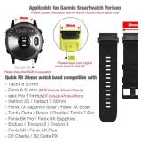 Abanen Rugged Nylon Watch Bands for Garmin Fenix 7X / Fenix 6X / Fenix 5X/Enduro 2, Quick Fit 26mm Adjustable Woven Nylon Sports Wrist Strap with Stainless Steel Clasp for Tactix 7 Pro, epix Pro 51mm Abanen Rugged Nylon Watch Bands for Garmin Fenix 7X / Fenix 6X / Fenix 5X/Enduro 2, Quick Fit 26mm Adjustable Woven Nylon Sports Wrist Strap with Stainless Steel Clasp for Tactix 7 Pro, epix Pro 51mm