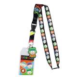 South Park ID Badge Holder Lanyard w/ 2" Kyle Rubber Pendant and Collectible Stickers South Park ID Badge Holder Lanyard w/ 2" Kyle Rubber Pendant and Collectible Stickers