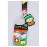 South Park ID Badge Holder Lanyard w/ 2" Kyle Rubber Pendant and Collectible Stickers South Park ID Badge Holder Lanyard w/ 2" Kyle Rubber Pendant and Collectible Stickers