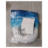 Cat 6 Ethernet Cable 40 ft, 10Gbps High Speed Ethernet Cable, Internet Cable Outdoor&Indoor, Rj45 Cat6 Cable Long Ethernet Cable for Computer, Router, Modem, PS4/5, Xbox, Gaming- White Cat 6 Ethernet Cable 40 ft, 10Gbps High Speed Ethernet Cable, Internet Cable Outdoor&Indoor, Rj45 Cat6 Cable Long Ethernet Cable for Computer, Router, Modem, PS4/5, Xbox, Gaming- White