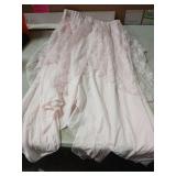 Pink Lace and Silk Skirt- M Pink Lace and Silk Skirt- M