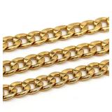 Gold Chain, 24" Gold Necklace, Fake Gold Chain for Men, Feel Real Solid 18k Gold Plated Fake Chain Necklace 24 Inch 10MM Gold Chain, 24" Gold Necklace, Fake Gold Chain for Men, Feel Real Solid 18k Gold Plated Fake Chain Necklace 24 Inch 10MM