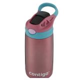 Contigo Kids Straw Stainless Steel Water Bottle with AUTOSPOUT Lid 13oz Punch Contigo Kids Straw Stainless Steel Water Bottle with AUTOSPOUT Lid 13oz Punch