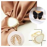Roizsx scarf buckle rings for women tshirt clips for the side 3PCS Roizsx scarf buckle rings for women tshirt clips for the side 3PCS