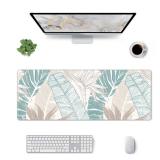Boho Tropical Leaves Mouse Pad Stitched Edge XL Large Mousepad 31.5" X 12" Rubber Base Non Slip Desk Mat for Laptop Pc Computer Gaming Boho Tropical Leaves Mouse Pad Stitched Edge XL Large Mousepad 31.5" X 12" Rubber Base Non Slip Desk Mat for Laptop Pc Computer Gaming