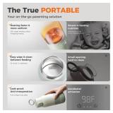 BOLOLO Portable Bottle Warmer for Travel, Super Fast Charging, Instant Breastmilk, Formula, Water, Milk Warmer with 10 Ounces Big Capacity, Baby Flask for Vehicle,car,Airplane Journey BOLOLO Portable Bottle Warmer for Travel, Super Fast Charging, Instant Breastmilk, Formula, Water, Milk Warmer with 10 Ounces Big Capacity, Baby Flask for Vehicle,car,Airplane Journey