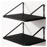 Fixwal Floating Shelves for Wall, 12 Inch Deep Black Shelves for Bedroom, Large Wall Shelf for Living Room, Kitchen, Bathroom, Laundry Room and Decor Storage Fixwal Floating Shelves for Wall, 12 Inch Deep Black Shelves for Bedroom, Large Wall Shelf for Living Room, Kitchen, Bathroom, Laundry Room and Decor Storage