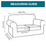 Turquoize 3 Piece Sofa Covers for 2 Cushion Couch Loveseat Slipcover Soft Couch Cover for Dogs-Washable Sofa Furniture Cover with 2 Individual Cushion Covers, Thick Jacquard Fabric (Loveseat, Ivory) Turquoize 3 Piece Sofa Covers for 2 Cushion Couch Loveseat Slipcover Soft Couch Cover for Dogs-Washable Sofa Furniture Cover with 2 Individual Cushion Covers, Thick Jacquard Fabric (Loveseat, Ivory)