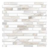 STICKGOO Thicker Design Peel and Stick, Self Adhesive Stick On Tile Backsplash for Kitchen and Bathroom, Beige & White, 12x12, 10 Sheets STICKGOO Thicker Design Peel and Stick, Self Adhesive Stick On Tile Backsplash for Kitchen and Bathroom, Beige & White, 12x12, 10 Sheets