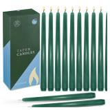 CoCo-Life 10 Inch Green Christmas Taper Candles, 12 Packs Unscented Dripless Candlesticks for Dinner Table, Wedding Party Home - 8 Hours Burn CoCo-Life 10 Inch Green Christmas Taper Candles, 12 Packs Unscented Dripless Candlesticks for Dinner Table, Wedding Party Home - 8 Hours Burn