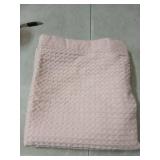 2 King Size Pink Waffle Textured Pillow Cases 2 King Size Pink Waffle Textured Pillow Cases