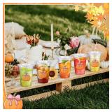 Sliner 50 Pcs 16 oz Disposable Plastic Cups with Straw for Party Supplies Bow Cup Birthday Wedding Bridal Engagement Drinkware Party Decor (Pumpkin) Sliner 50 Pcs 16 oz Disposable Plastic Cups with Straw for Party Supplies Bow Cup Birthday Wedding Bridal Engagement Drinkware Party Decor (Pumpkin)