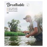Dark Lightning Breathable Insulated Chest Waders, Perfect for 4 Seasons Fly Fishing Stocking Foot Waders for Men and Women, XL Size Dark Lightning Breathable Insulated Chest Waders, Perfect for 4 Seasons Fly Fishing Stocking Foot Waders for Men and Women, XL Size