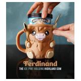 TFITWL Highland Cow Ice Pint Holder, Ice Cream Pint Sleeves Cover with Spoon & Handle,Cute Animal Ices Creams Cooler Container Leak Proof Popsicle Cozy Beer Can Cup -2 Pieces Need To Be Glued Back On TFITWL Highland Cow Ice Pint Holder, Ice Cream Pint Sleeves Cover with Spoon & Handle,Cute Animal Ices Creams Cooler Container Leak Proof Popsicle Cozy Beer Can Cup -2 Pieces Need To Be Glued Back On