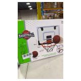 Indoor Basketball Hoop for Room with Electronic Scoreboard - 17\" x 12.5\" Mini Over The Door Basketball Toys Gift for 5 6 7 8 9 10 11 12 Year Old Boys, Men and Adults - Retail: $0