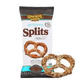 3 boxes Unique Snacks Extra Salt Splits Pretzels, Original Split-Open Pretzels, Delicious Homestyle Baked Snack Bag, OU Kosher, and Non-GMO Food, No Artificial Flavor, 11 Oz. Bag, Pack of 3