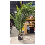 Large Artificial Palm Plant in Black Pot - Retail: $45