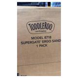 Toddleroo by North States 42â Wide Supergate Ergo Baby Gate, Made in USA: For Doorways or stairways. Includes Wall Cups. Pressure or Hardware Mount. 26â - 42â Wide (26\" Tall, Sand) (B0