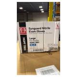 Basic Synguard Nitrile Exam Gloves - Large Blue