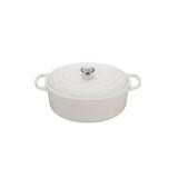Le Creuset Signature 9 1/2 Quart Oval Enamel Cast Iron French/Dutch Oven in White at Nordstrom