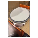 Le Creuset Signature 9 1/2 Quart Oval Enamel Cast Iron French/Dutch Oven in White at Nordstrom