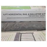 (4) Trex 6ft Horizontal Rail & Baluster Kit ~ Charcoal Black