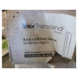 (7) Trex Transcend Post Sleeve - Charcoal Black