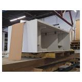 Commercial White Display Shelving Unit