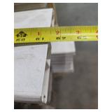 Lot of Vinyl Fencing Slats and Storage Shelf