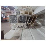 Bulk Lot of White Vinyl Picket Fence Parts