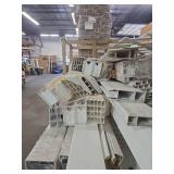 Bulk Lot of White Vinyl Picket Fence Parts