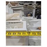 Bulk Lot of White Vinyl Picket Fence Parts
