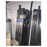 Bulk Lot of Industrial Metal Shelving Rails and Brackets - HALF, NOT ALL!