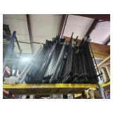Bulk Lot of Industrial Metal Shelving Rails and Brackets - HALF, NOT ALL!