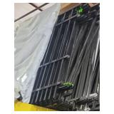 Bulk Lot of Industrial Metal Shelving Rails and Brackets - HALF, NOT ALL!