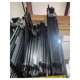 Bulk Lot of Industrial Metal Shelving Rails and Brackets - HALF, NOT ALL!